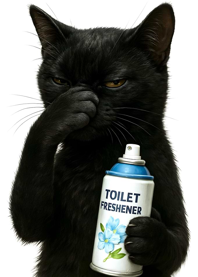 Cat Funny Bathroom Toilet