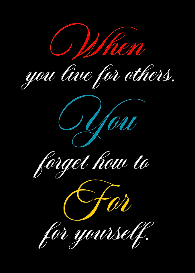 Inspirational Quote on Living for Others