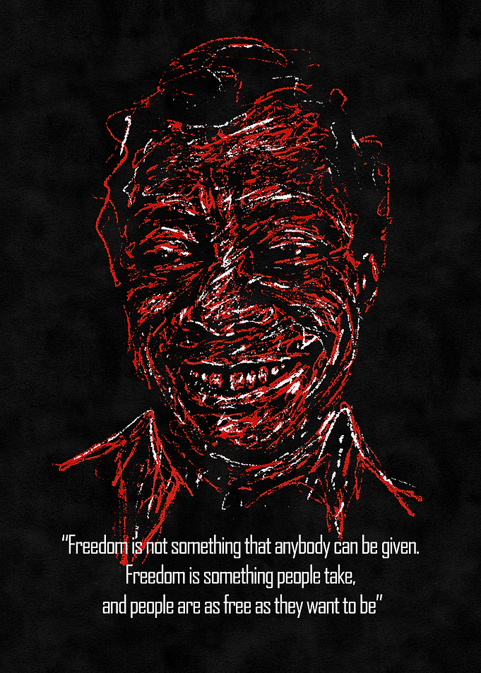 Freedom Portrait with Quote