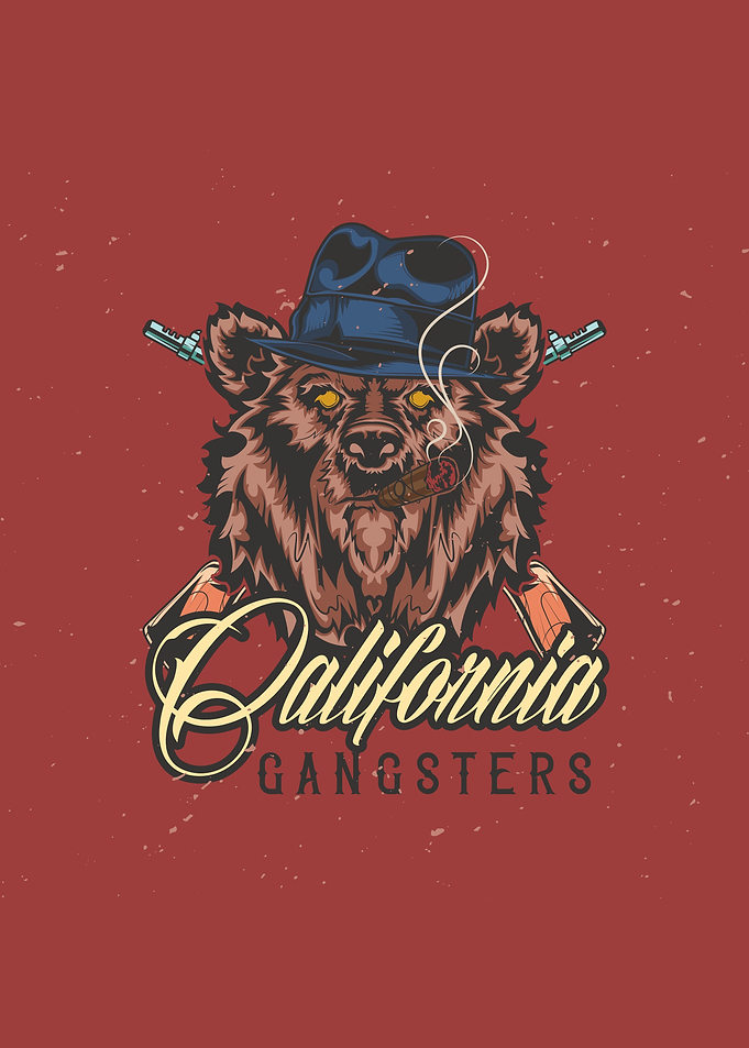 California Gangsters Bear with Guns
