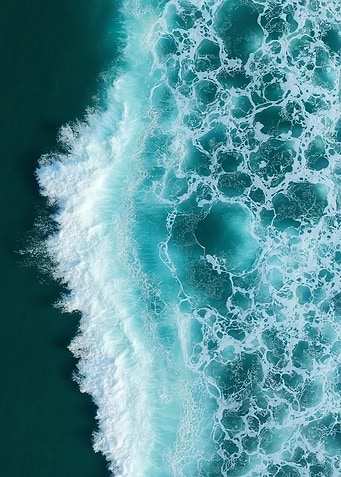 Aerial View of Ocean Wave