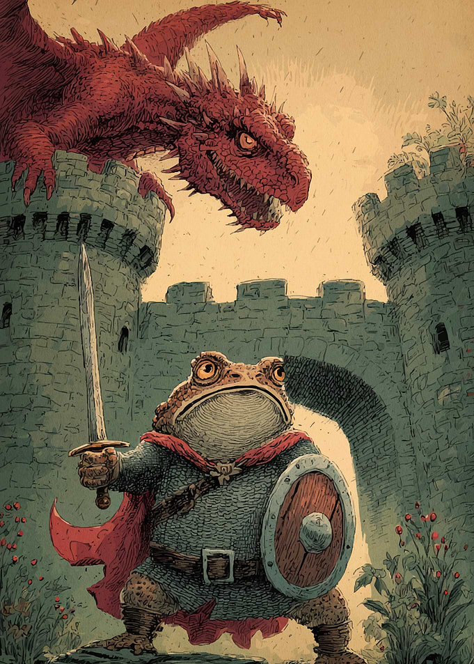 Frog Knight Red Dragon