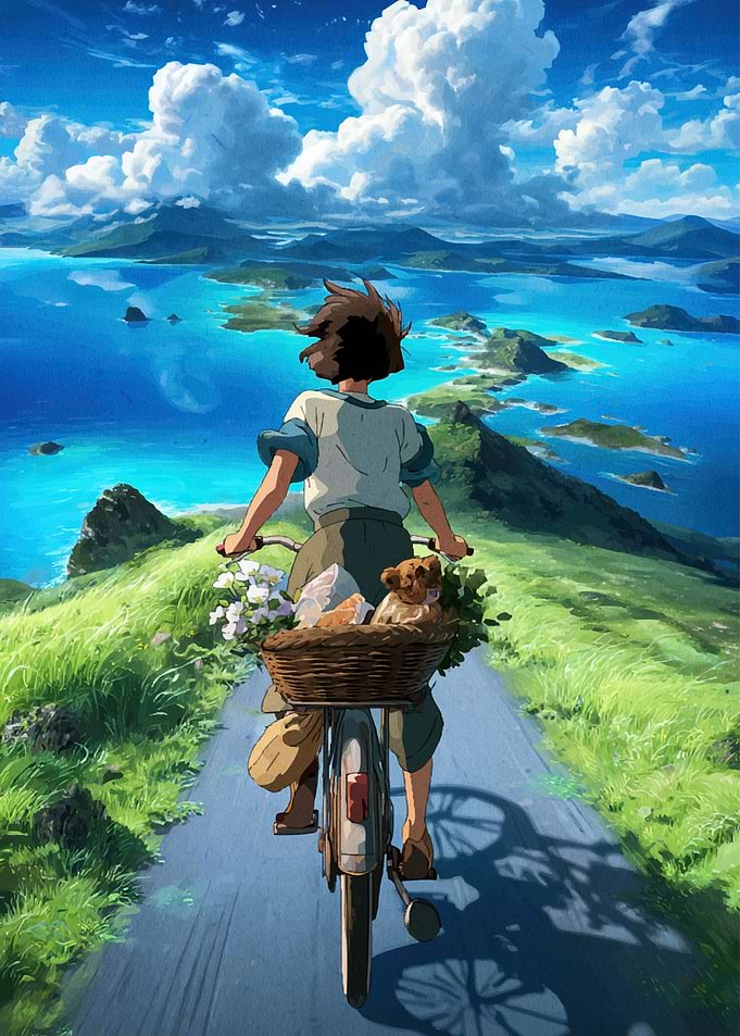 Anime Girl Bicycle