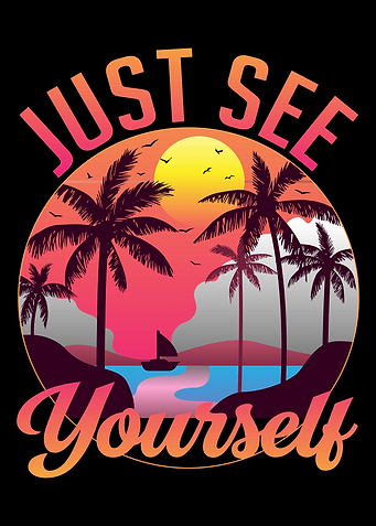 Just See Yourself Tropical Beach Scene