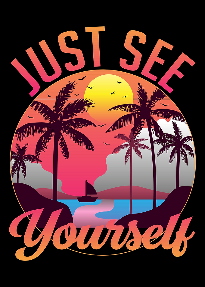 Just See Yourself Tropical Beach Scene