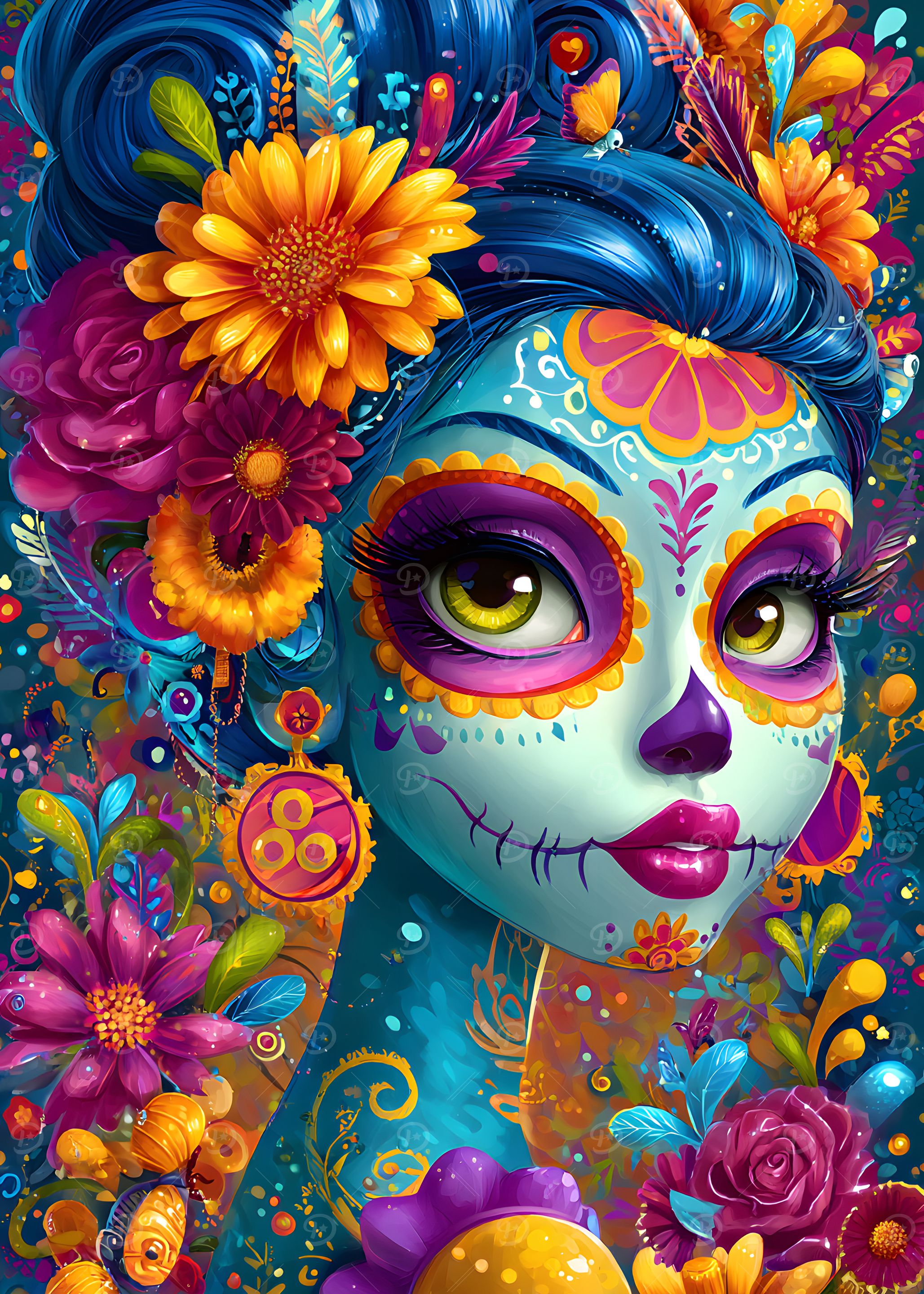 Day of the Dead Girl Portrait