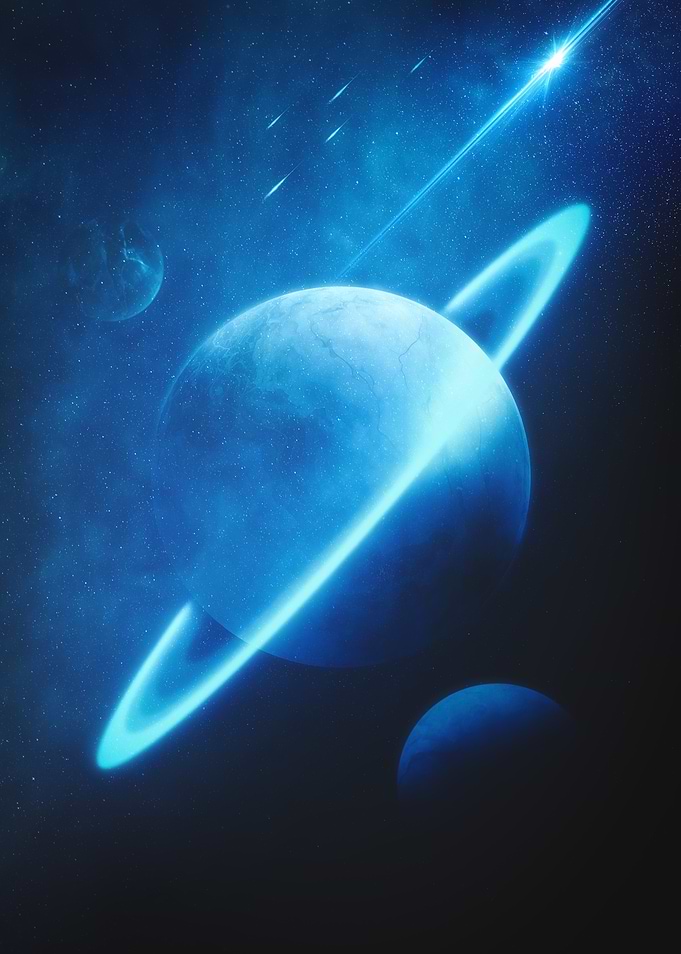 Blue Planet Deep Space Galaxy