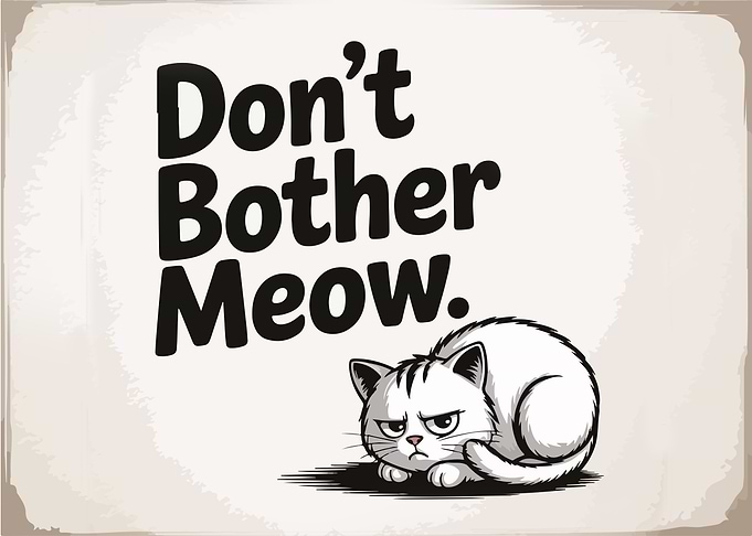 Don't Bother Meow Grumpy Cat