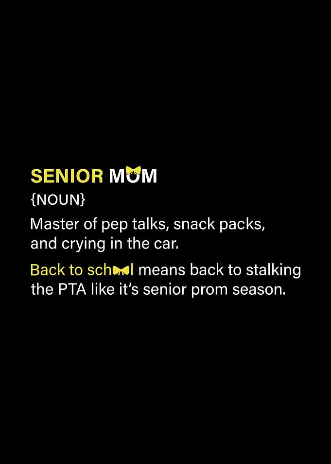 Senior Mom Definition Funny Senior Art