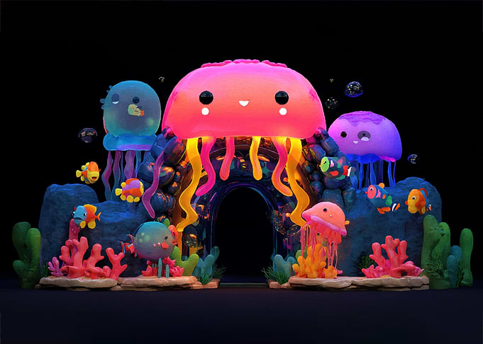 Jellyfish Reef Scene