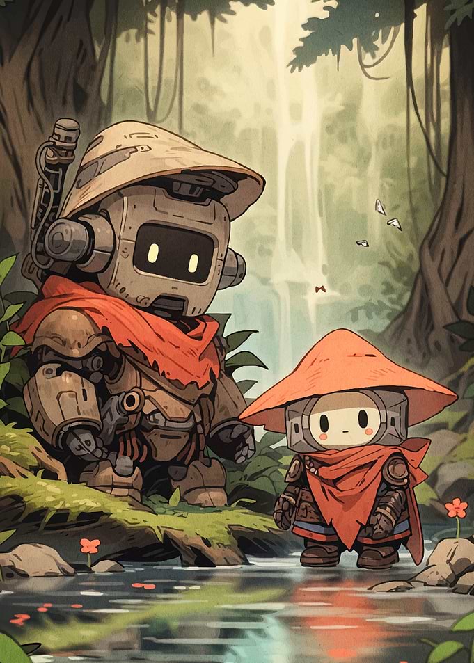 Robot Adventure in the Forest