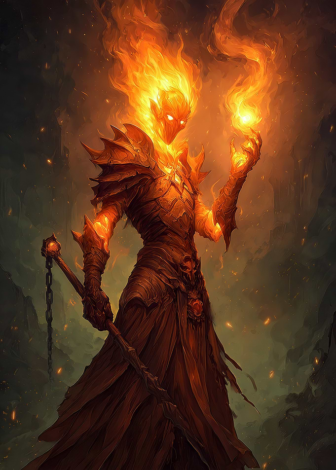Fiery Demon Warlock