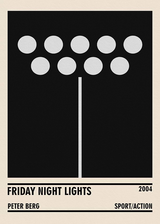 Friday Night Lights Minimalist Poster