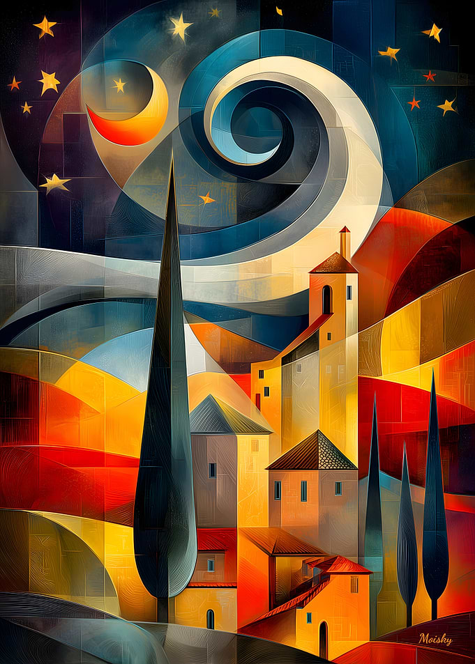 Dreamscape Under a Starry Sky
