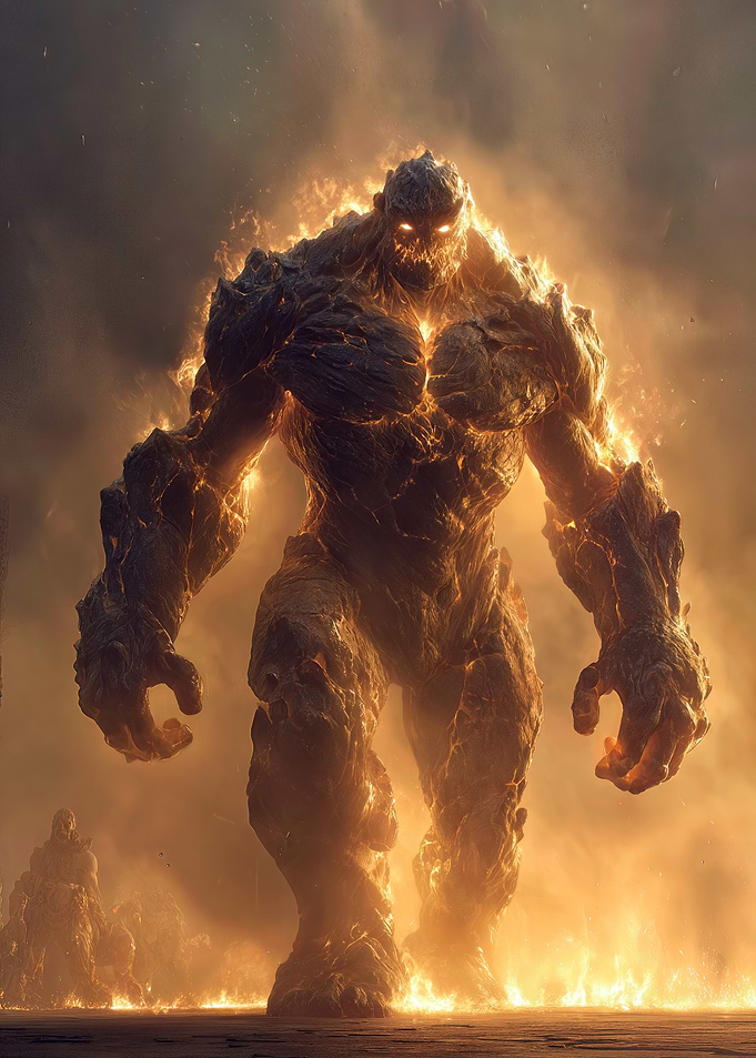 Fiery Stone Golem