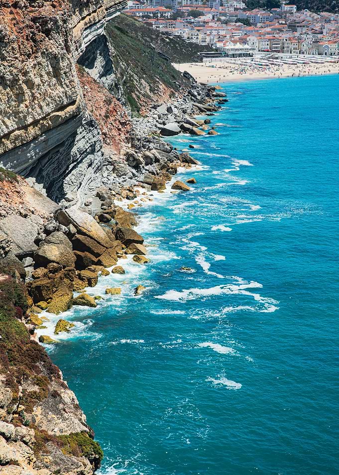 Coastal Cliffside View with Turquoise Water