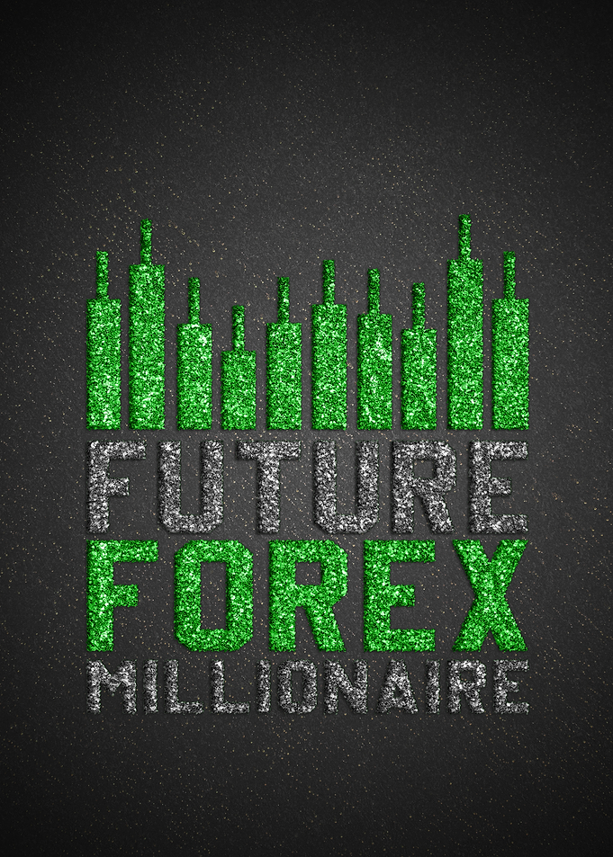Future Forex Millionaire Glitter Art
