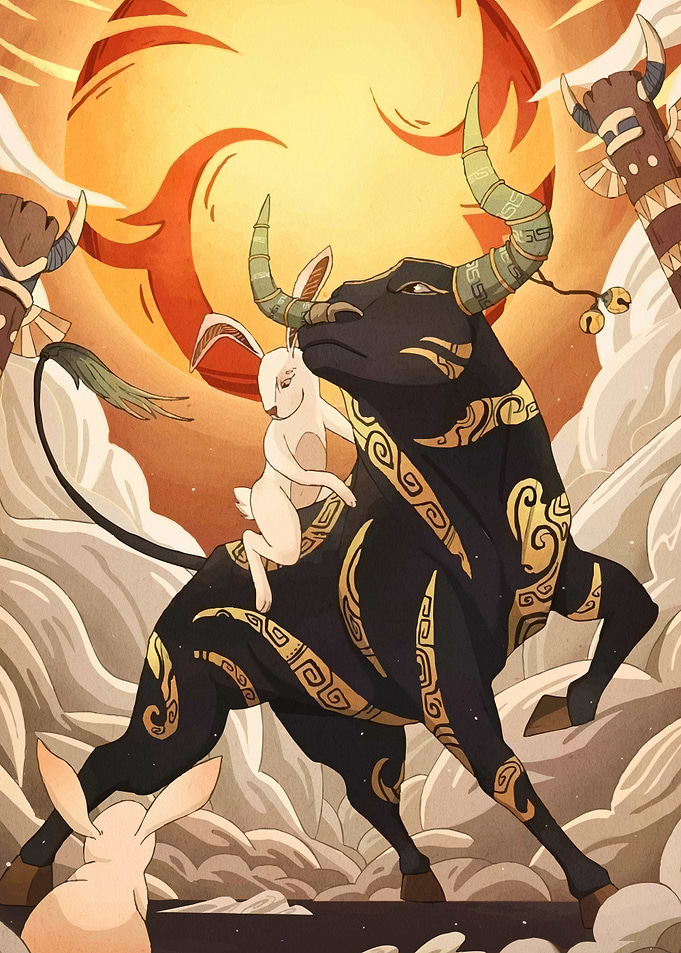 Ox and Rabbit Animal