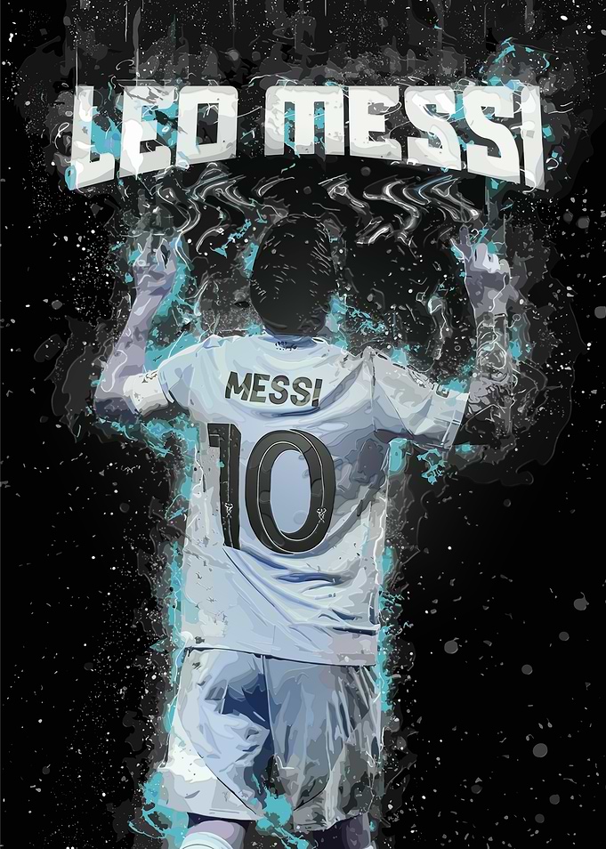 Leo Messi Artistic Portrait