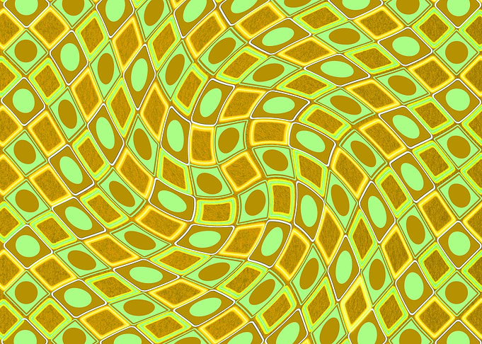 Abstract Distorted Geometric Pattern