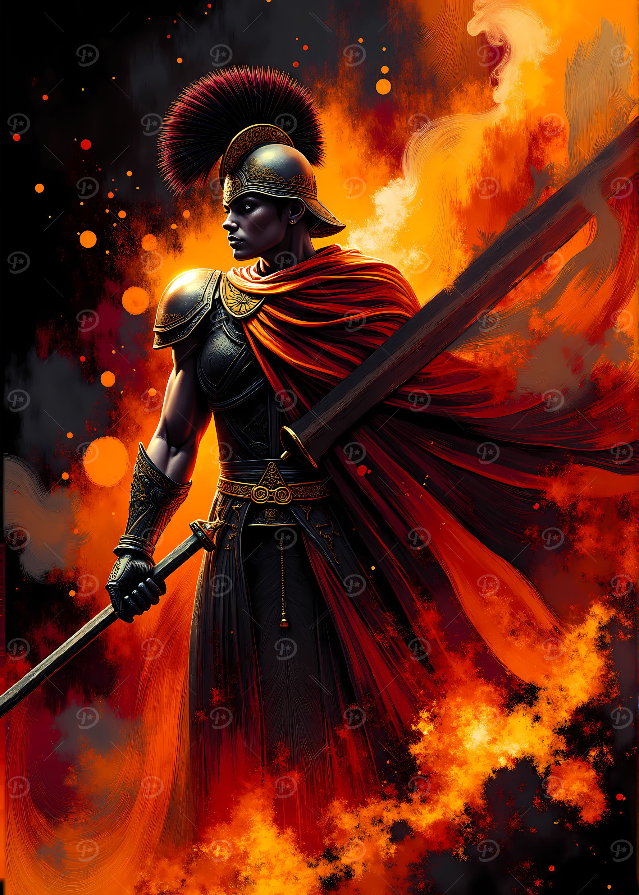 Warrior in Flames