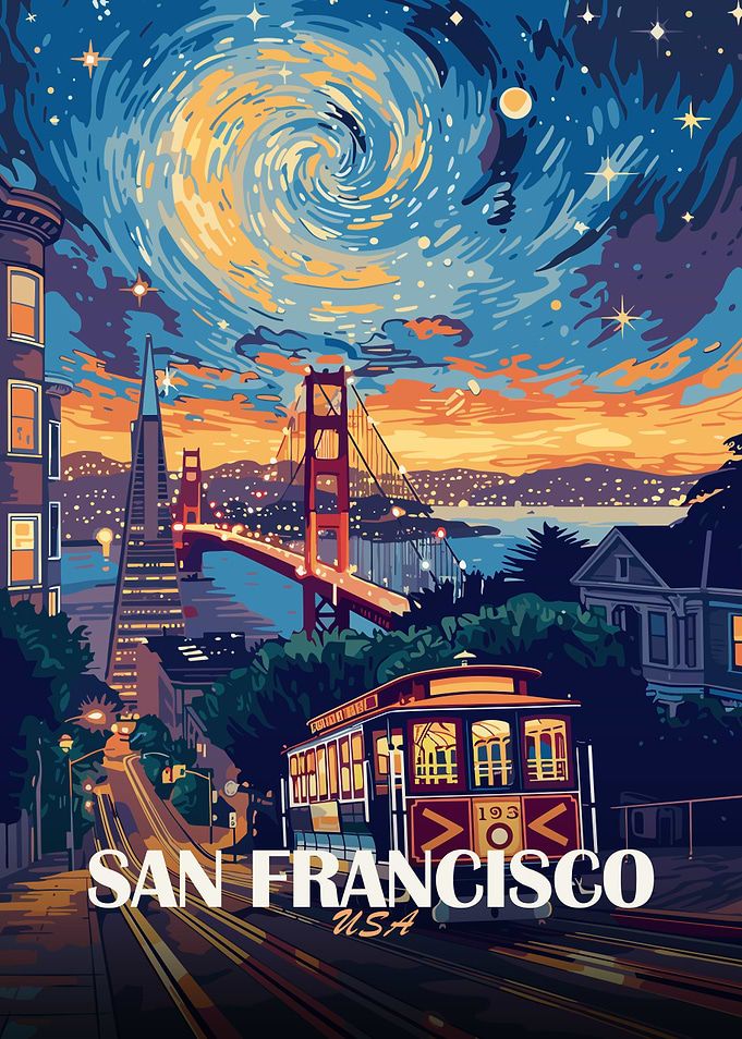San Francisco Cityscape Art Print