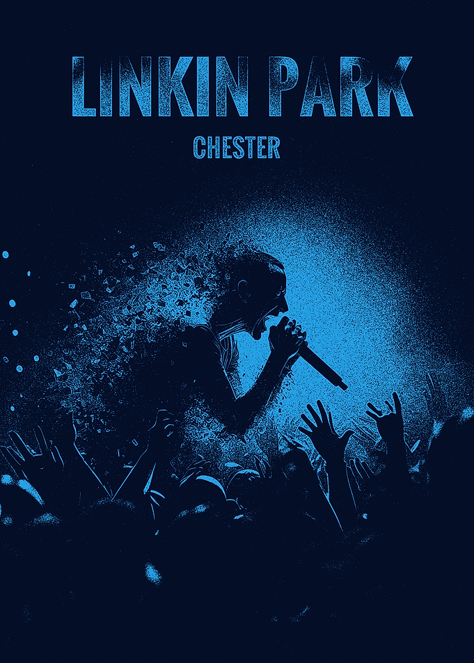 Linkin Park Chester Concert Poster