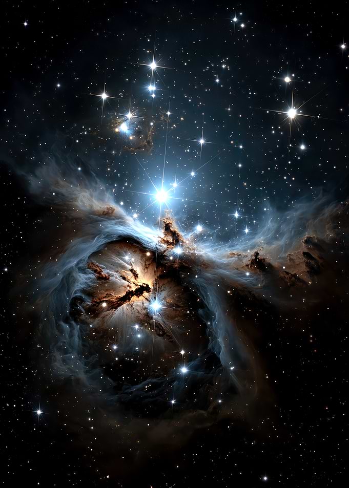 Angel's Wings Nebula Starry Space