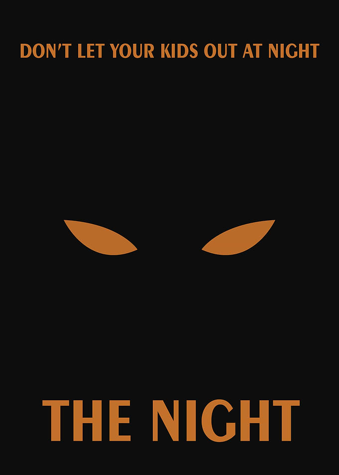 The Night: Minimalist Horror Poster