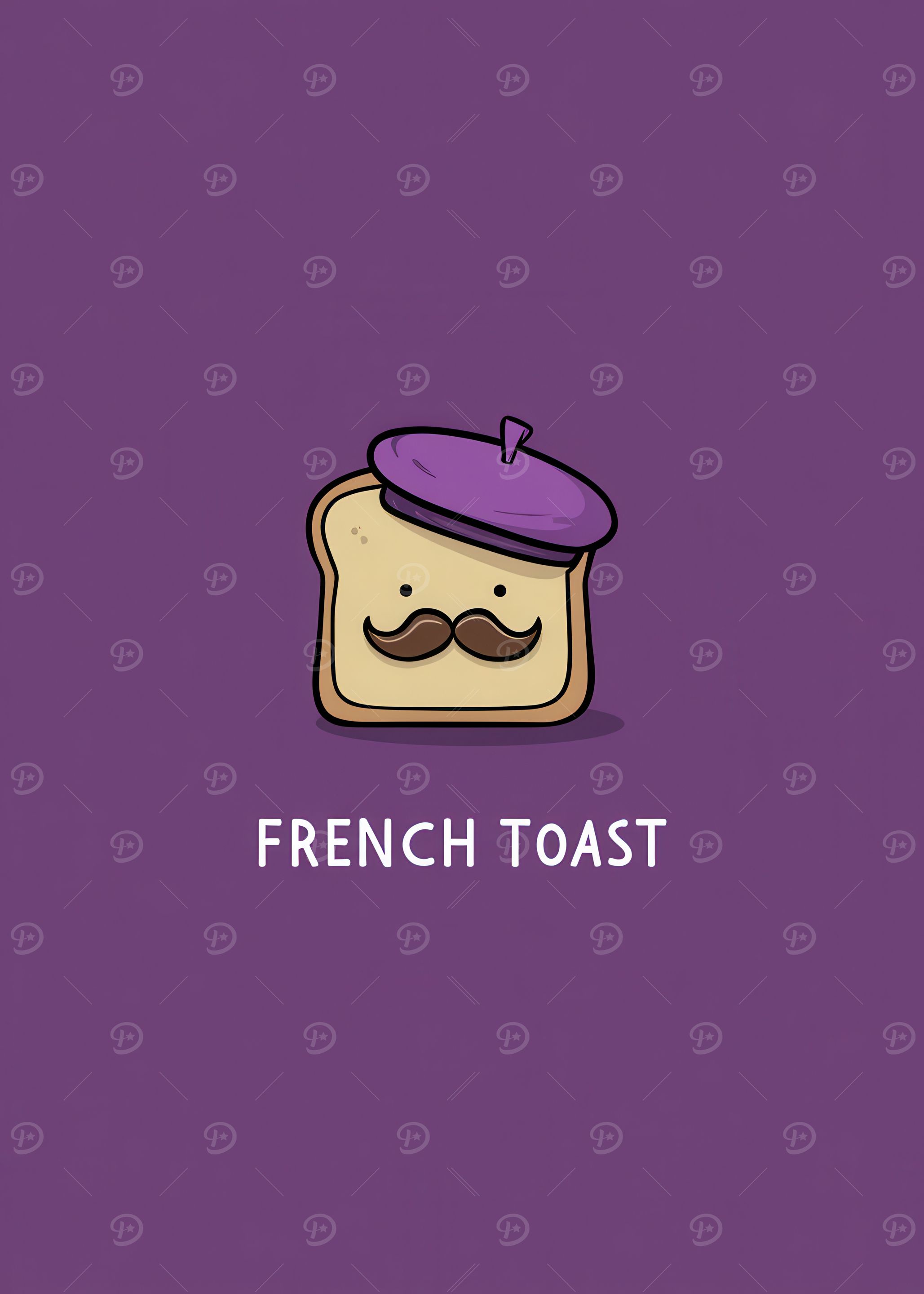 French Toast Cartoon Character