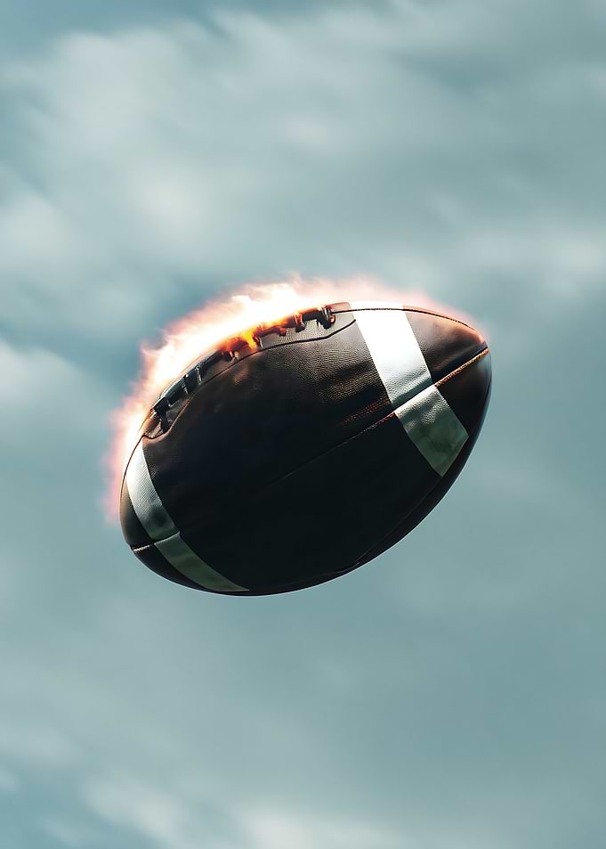 Flaming Football in the Sky