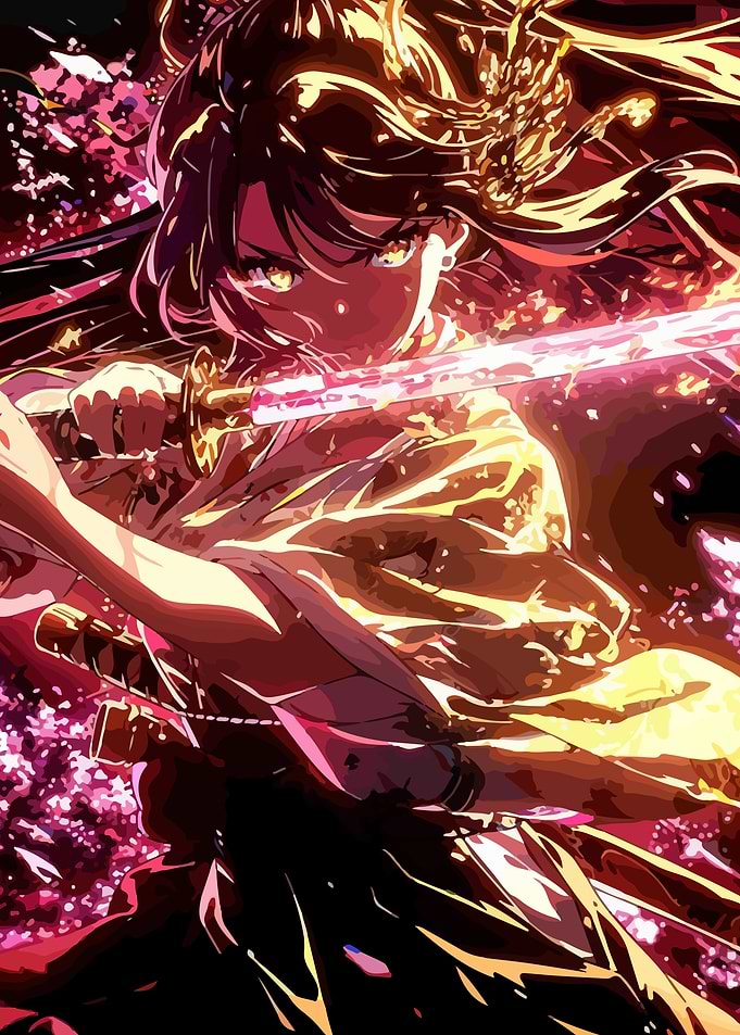 Anime Girl with Sword