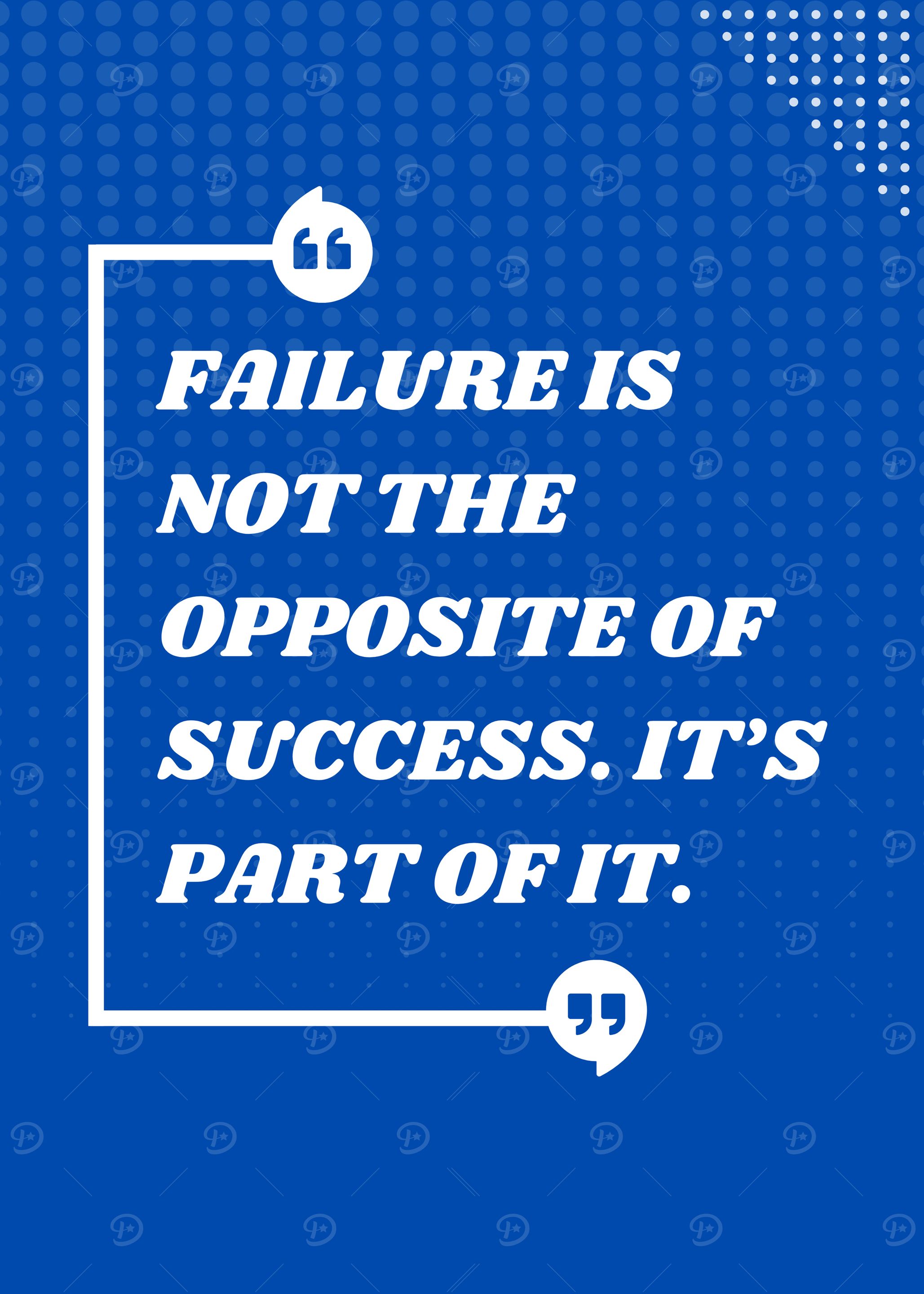 Failure Is Not the Opposite of Success Metal Poster