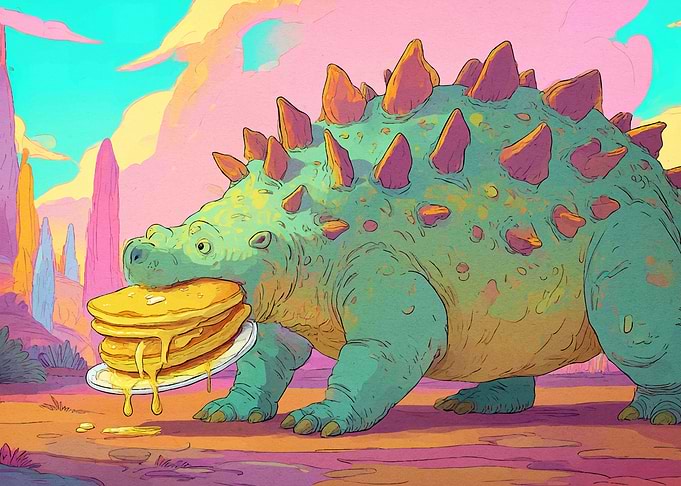 Dinosaur Pancakes Animal