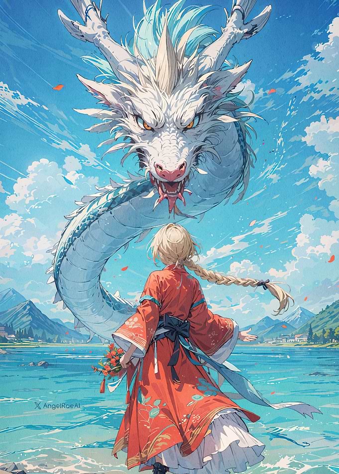Anime Girl Dragon