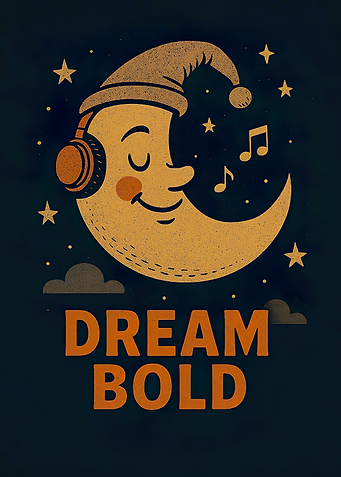 Dream Bold Moon Illustration