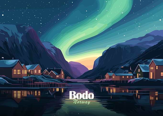 Bodo Norway Aurora Borealis Landscape