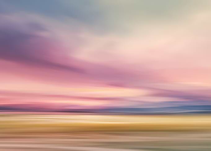 Abstract Landscape with Pastel Colors