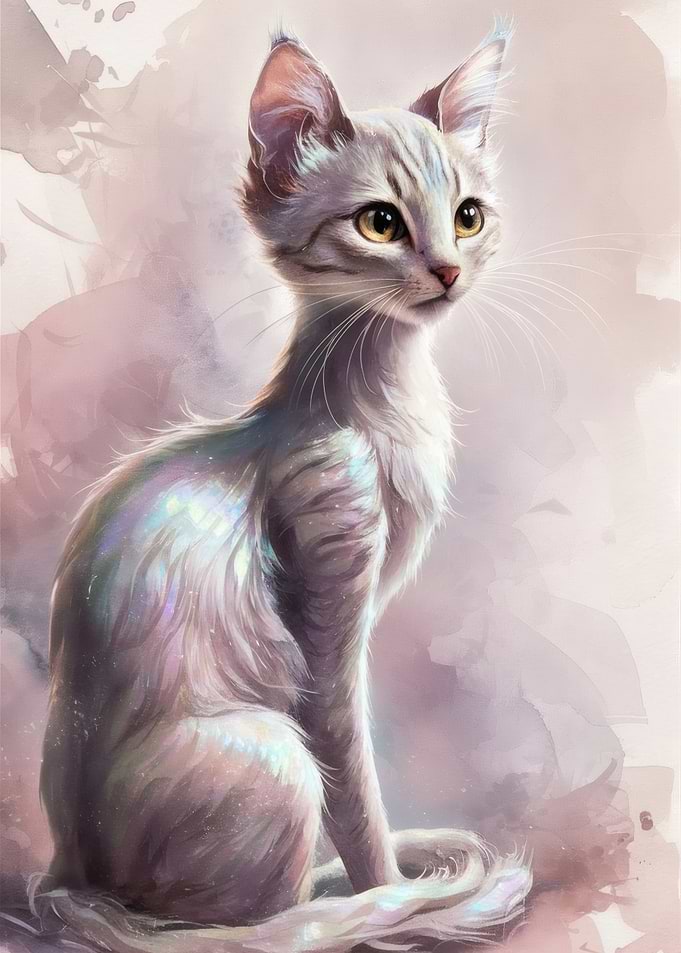 Elegant White Cat