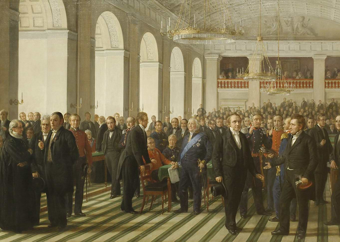Historical Ceremony Painting