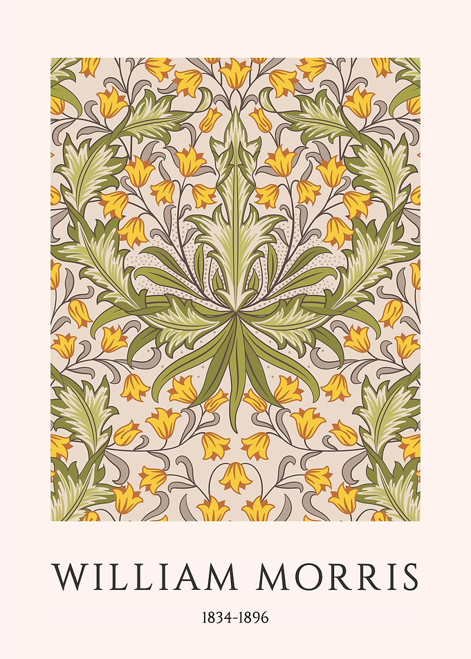 William Morris Floral Pattern Art