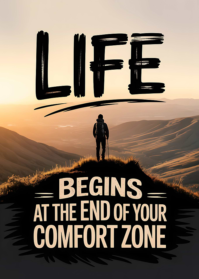 motivational quote Life Begins at the End