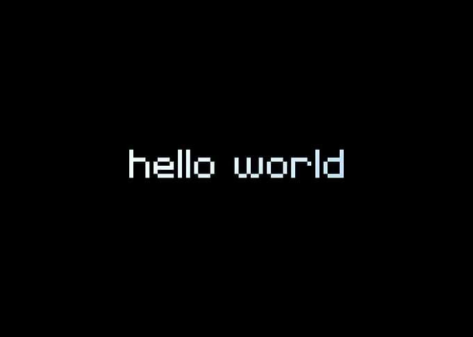 Hello World Pixel Art