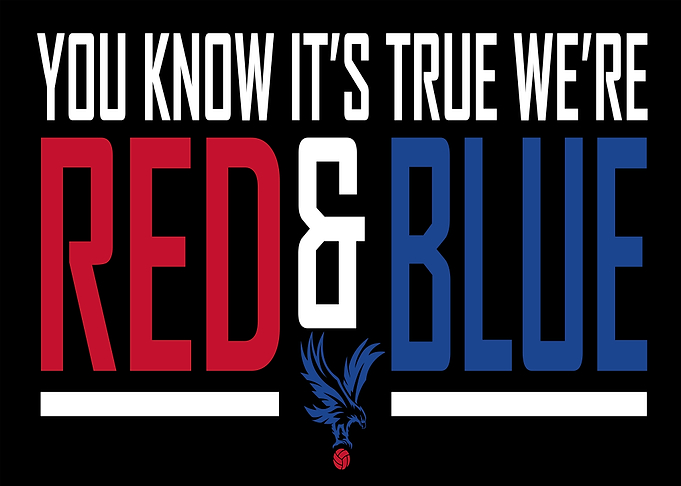 Red and Blue Football Graphic