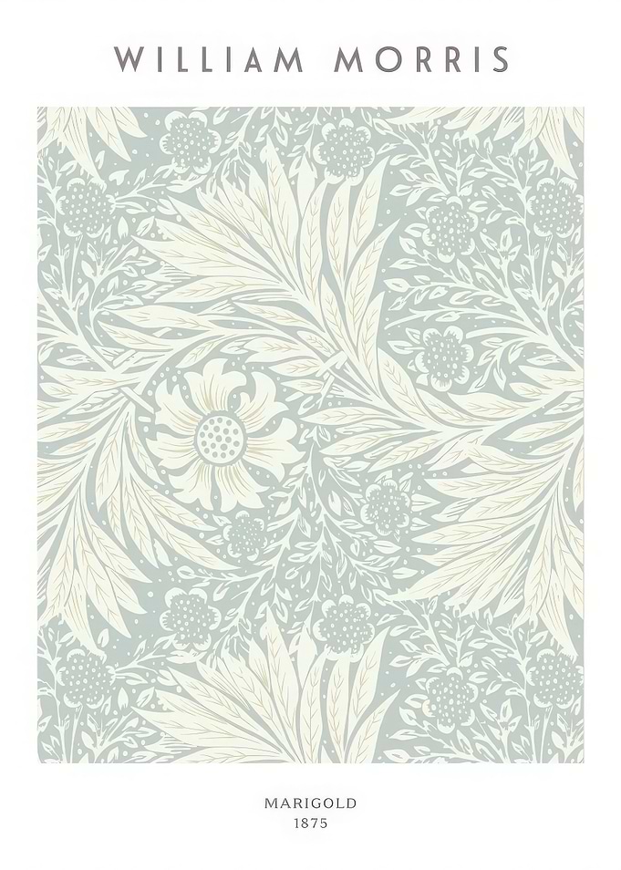 William Morris Marigold Floral Pattern