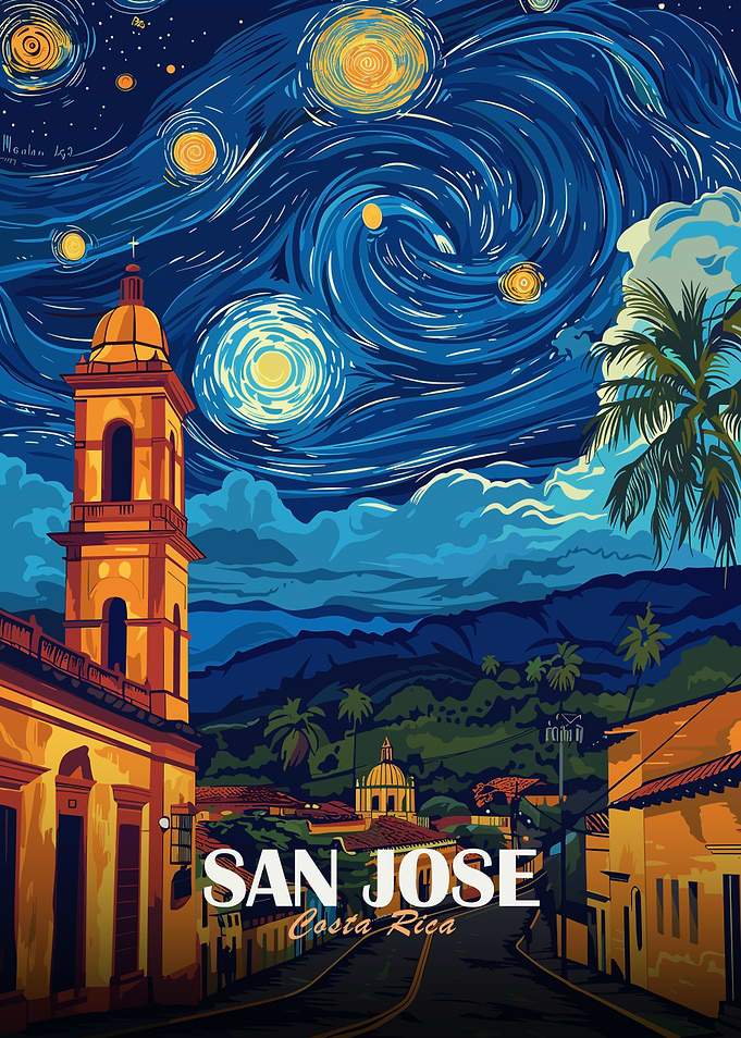 San Jose Costa Rica Starry Night