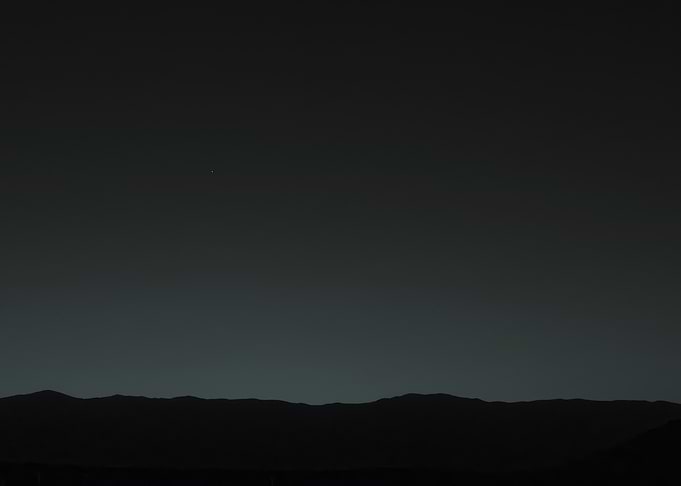 Earth (Pale Blue Dot) seen from Mars poster