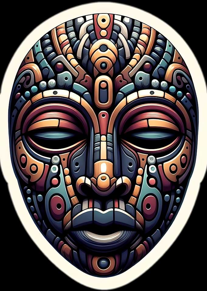 Abstract Mask with Intricate Details