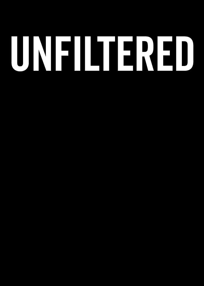 Unfiltered Text on Black Background