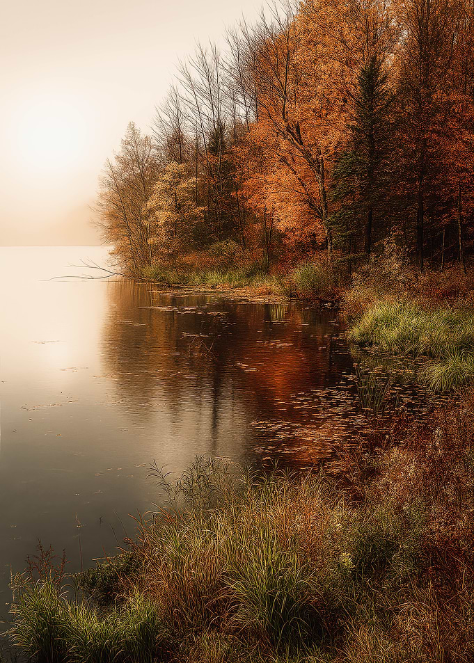 Autumn Lake Landscape
